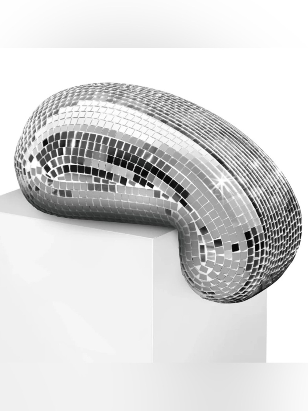 melted disco ball decor